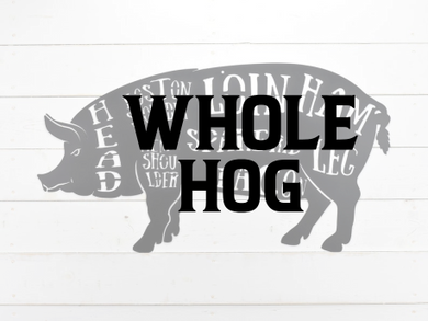 Whole Hog : $4.50/lb