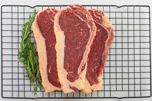 grass fed grass finished new york strip from arrowhead beef