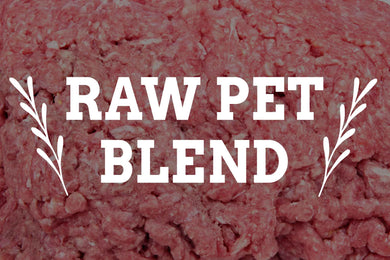 raw pet blend from arrowhead beef