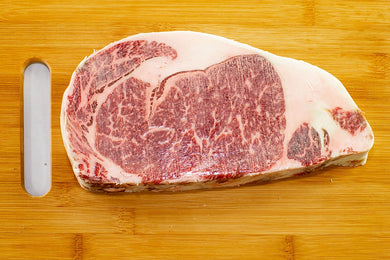 wagyu ribeye steak from arrowhead beef